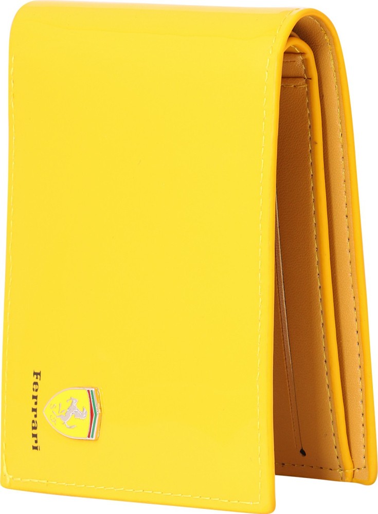 Ferrari Shining Men Yellow Canvas Wallet Yellow Price in India Flipkart