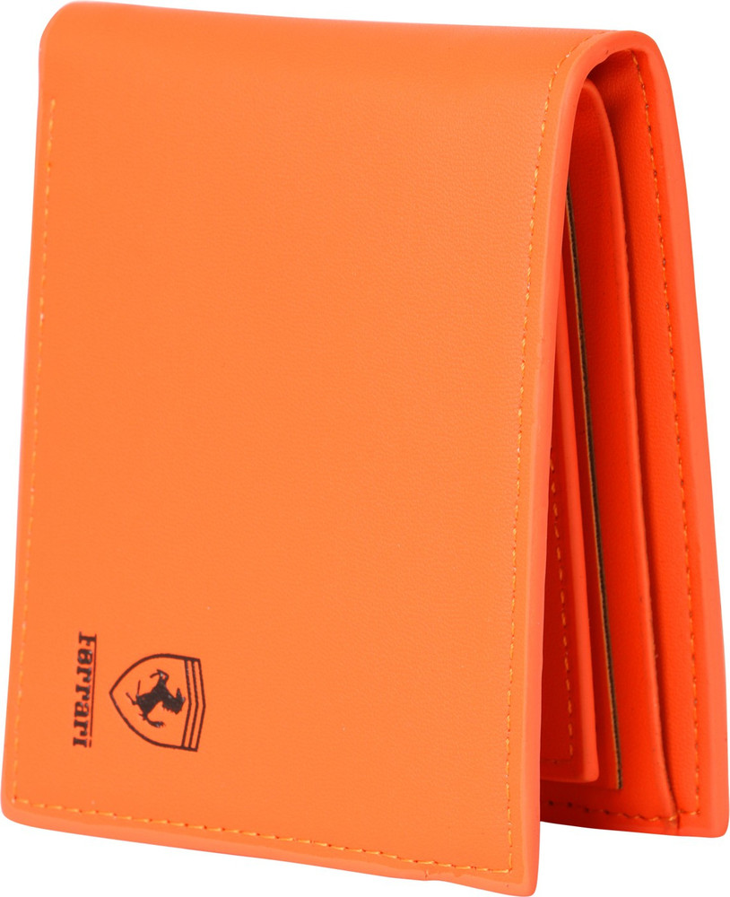 Ferrari Shining Boys Orange Canvas Wallet Orange Price in India Flipkart