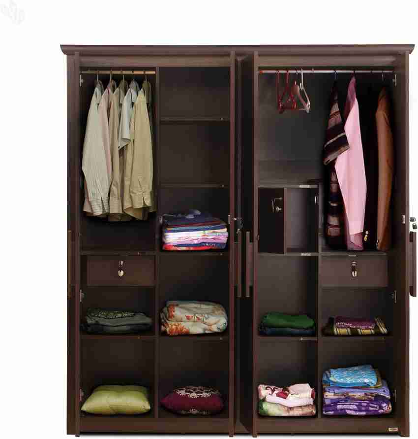 Piyestra Engineered Wood 4 Door Wardrobe Price in India Buy Piyestra Engineered Wood 4 Door Wardrobe online at Flipkart