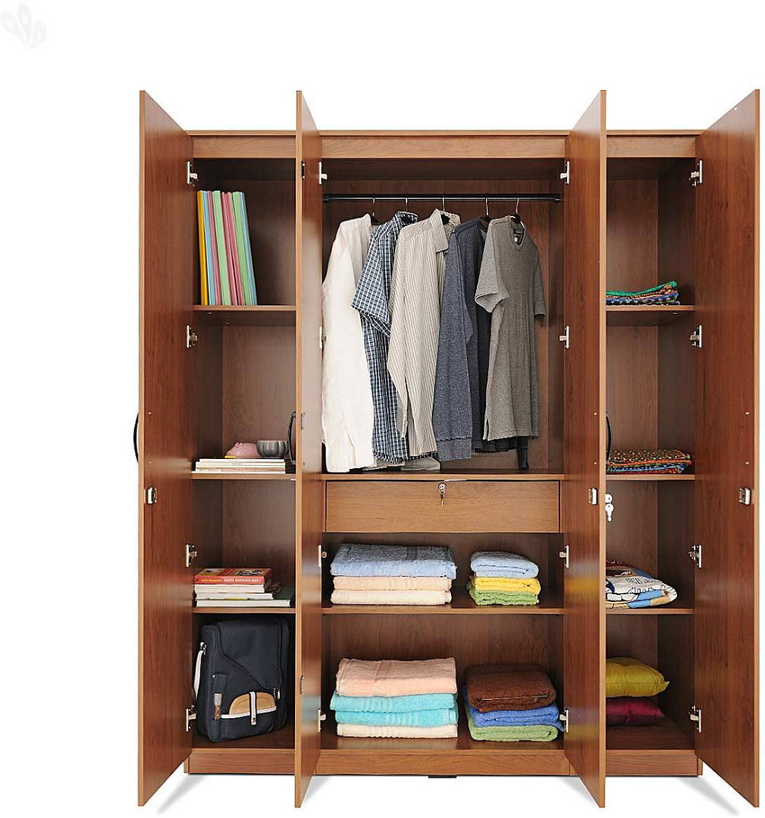 Zuari Engineered Wood 4 Door Wardrobe Price in India Buy Zuari