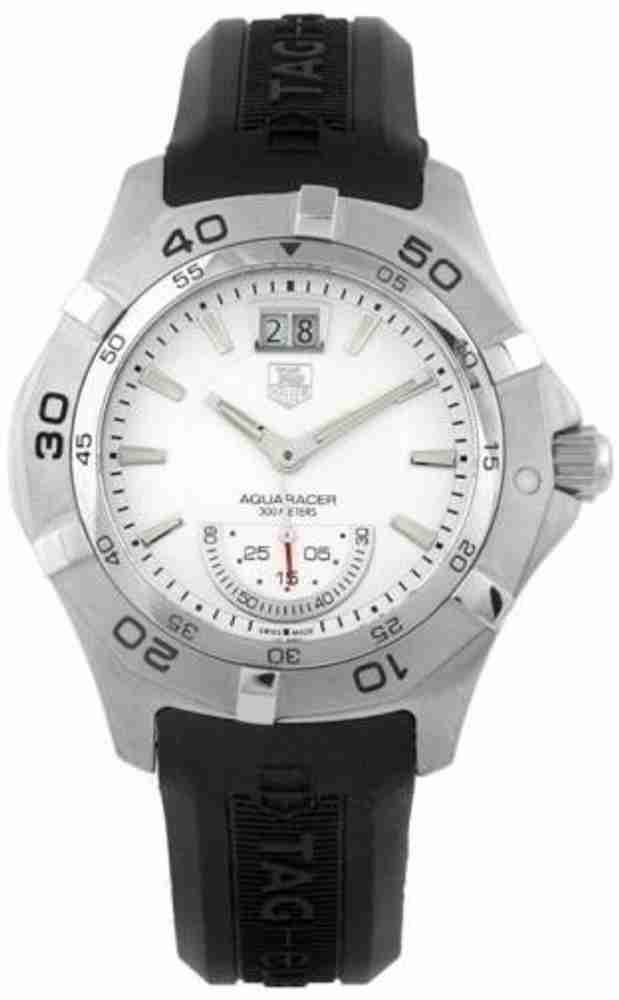 TAG HEUER Men s Aquaracer Grande Date Silver Dial Analog Watch For Men Buy TAG HEUER Men s Aquaracer Grande Date Silver Dial Analog Watch For Men WAF1011.FT8010 Online at Best