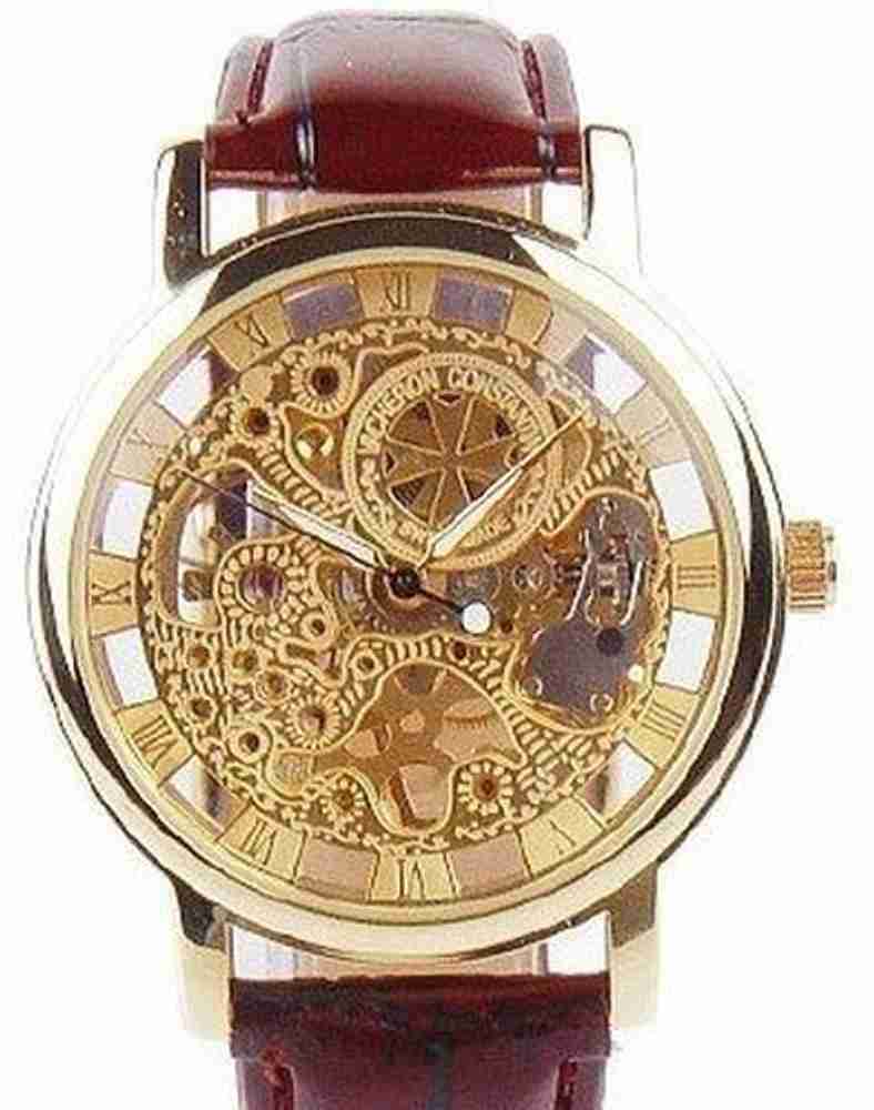 Transparent shop hand watch