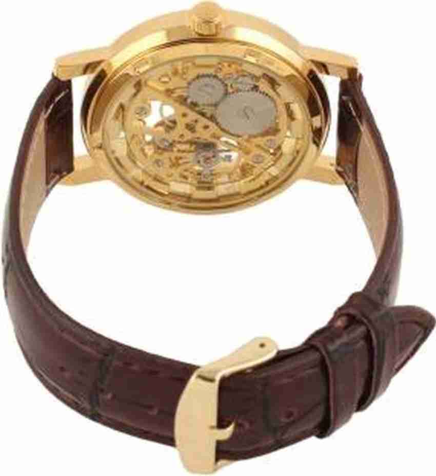 Transparent analog watch top