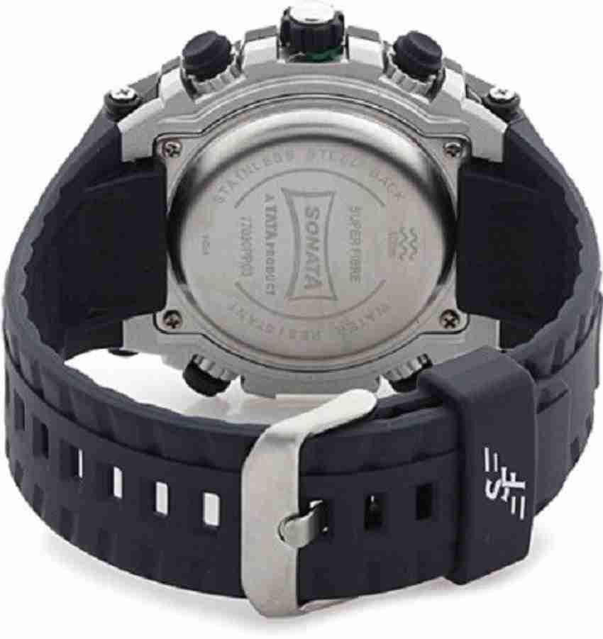 SONATA sports dual time Analog Digital Watch For Men Buy SONATA sports dual time Analog Digital Watch For Men ocean III super fiber Online at Best Prices in India Flipkart