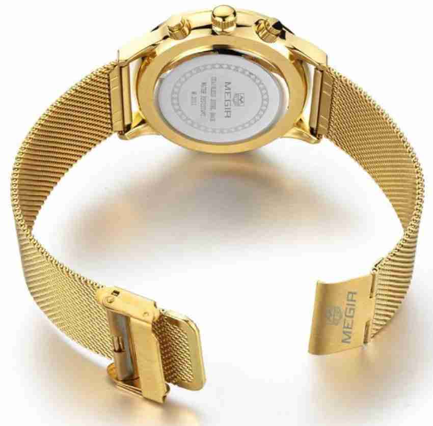 Megir discount gold watch