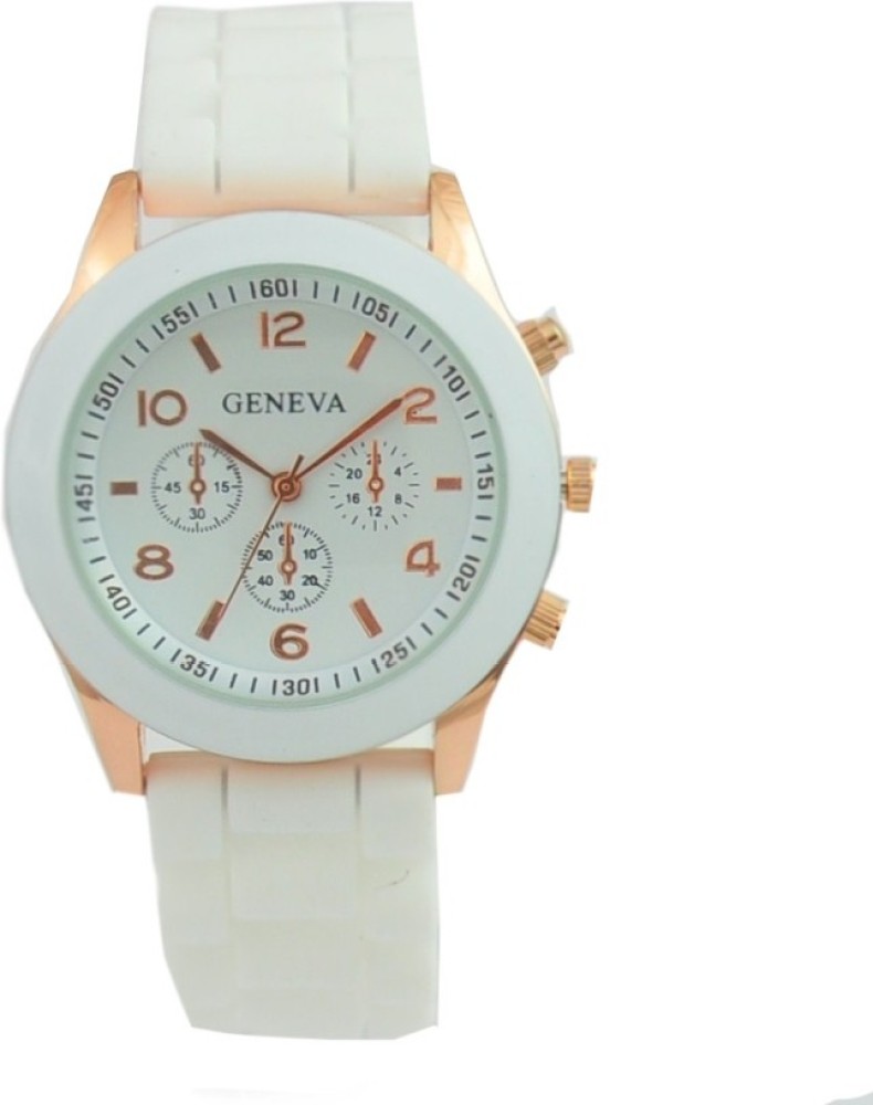 Geneva watch hot sale silicone band