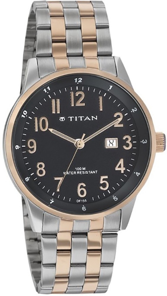 Buy online Titan Analog White Dial Men's Watch-9441km02 from