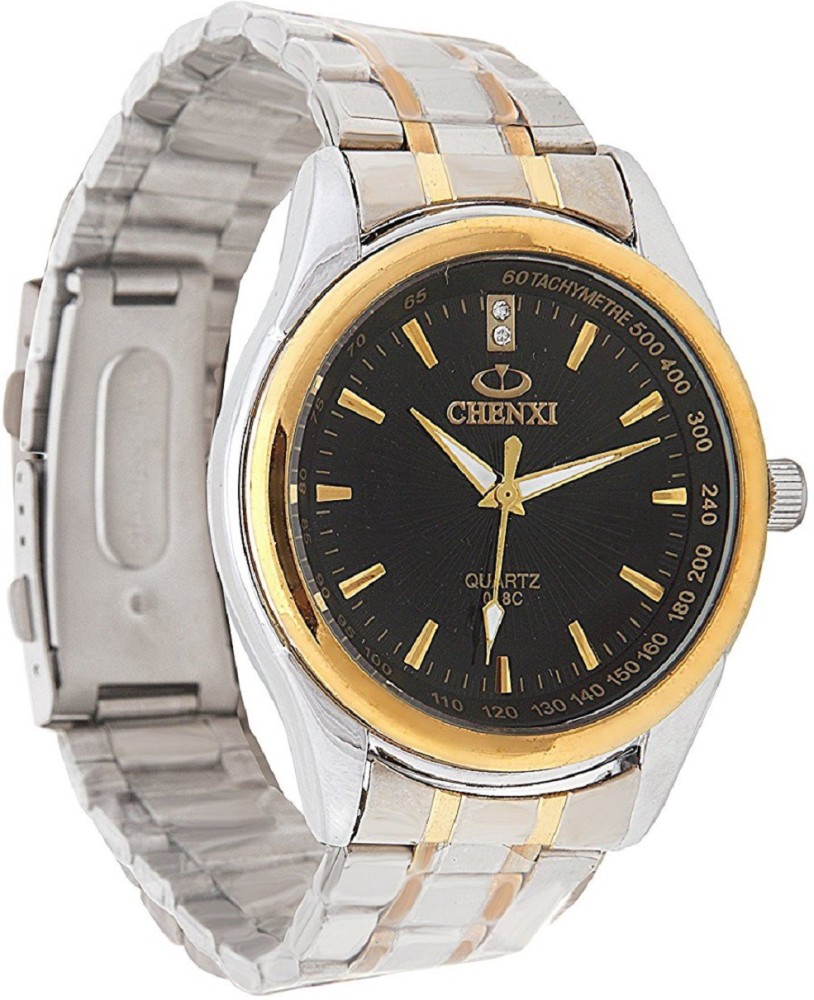 Luxury Chenxi Men's Golden Waterproof Quartz Watch India | Ubuy