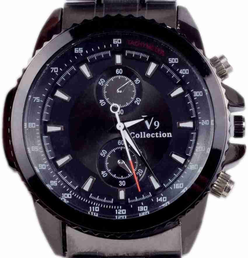 V9 collection watch black on sale price