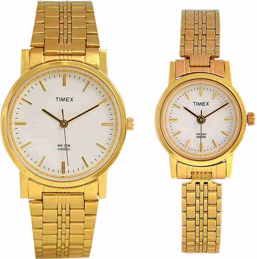 Timex golden watch price clearance
