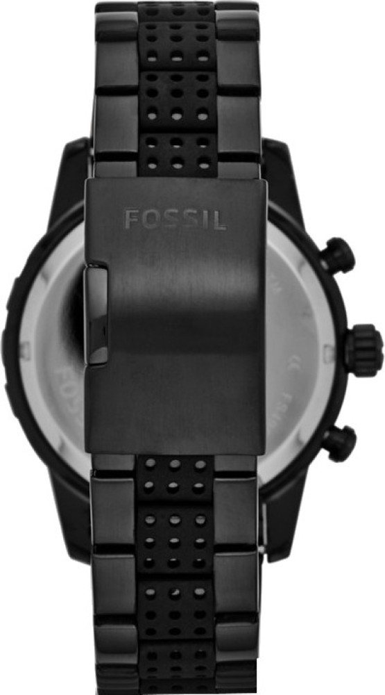 Fossil dean black watch best sale