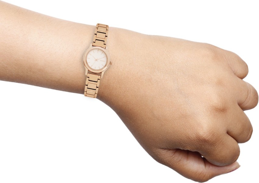DKNY Women's Tompkins Three-Hand Rose Gold-Tone Watch - NY2210 - Watch  Station