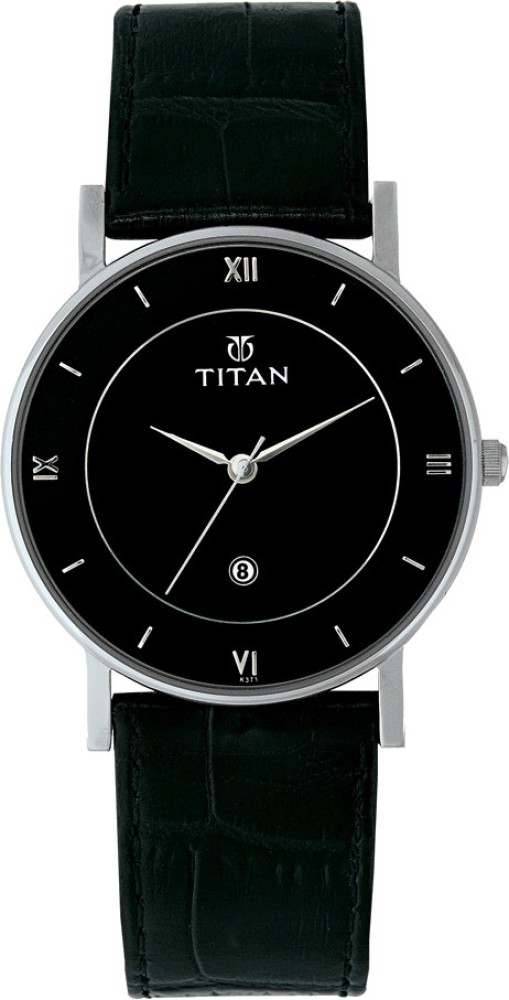 Titan black clearance belt watch