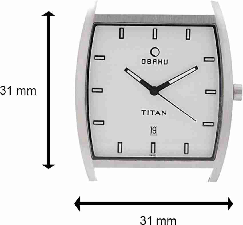 Titan obaku black on sale watch