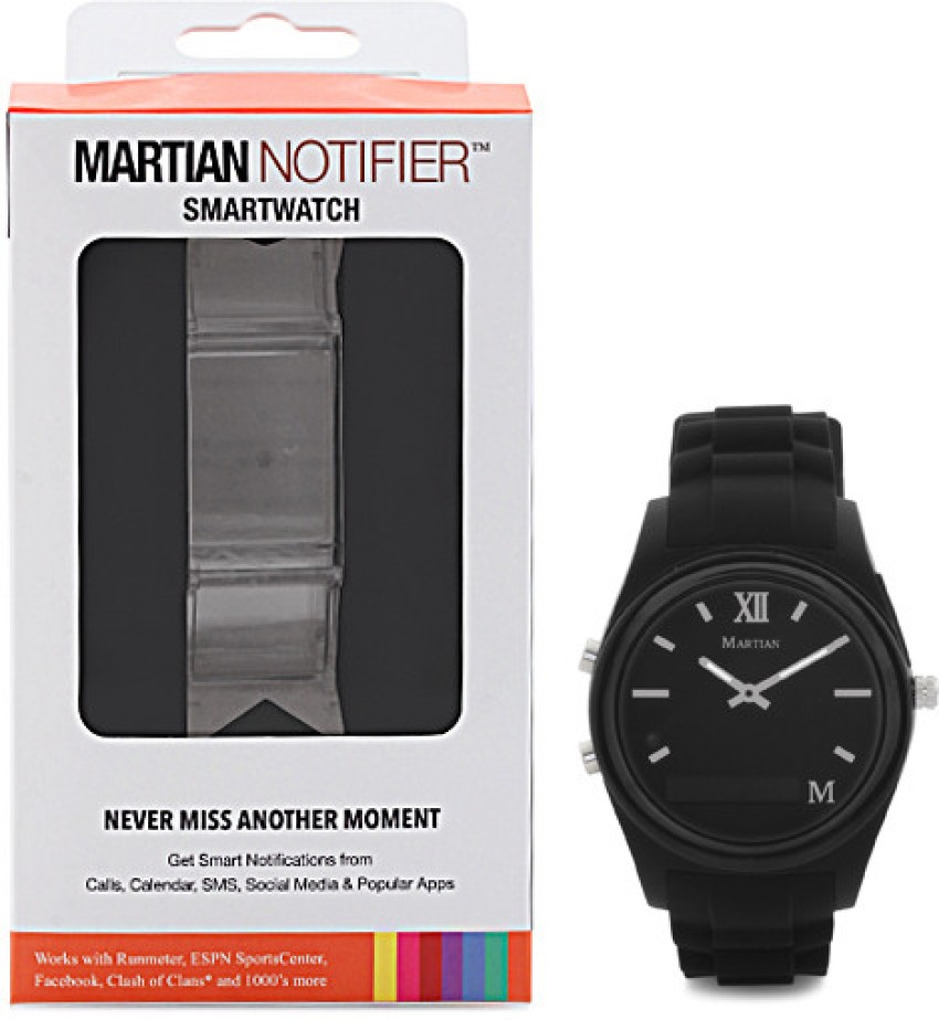 Martian Notifier Watch For Men Women Buy Martian Notifier Watch For Men Women MN200BBB Online at Best Prices in India Flipkart