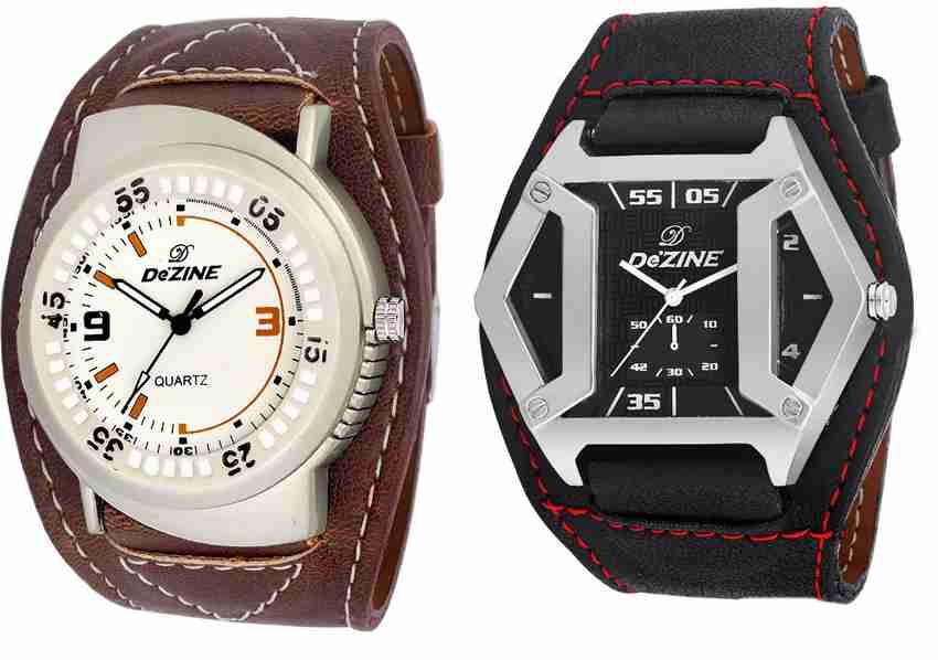 Dezine Analog Watch For Men Buy Dezine Analog Watch For Men COMBO OF GENTS GR100WHT GSQ104BLK Online at Best Prices in India Flipkart