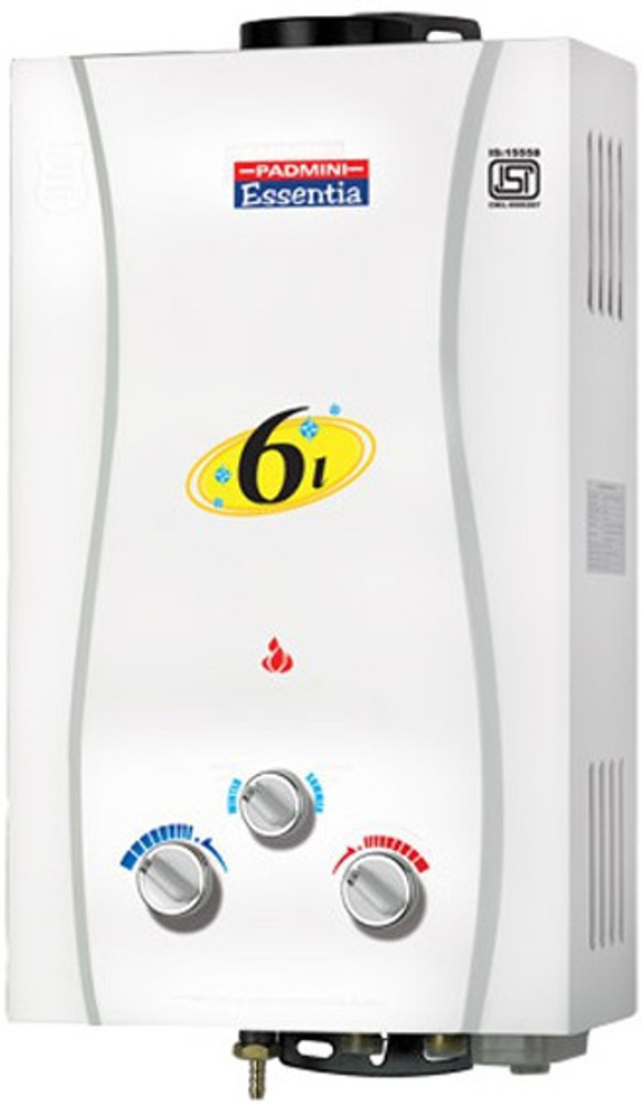PADMINI 6 L Gas Water Geyser (Flora, White) Price in India - Buy PADMINI 6  L Gas Water Geyser (Flora, White) online at Flipkart.com