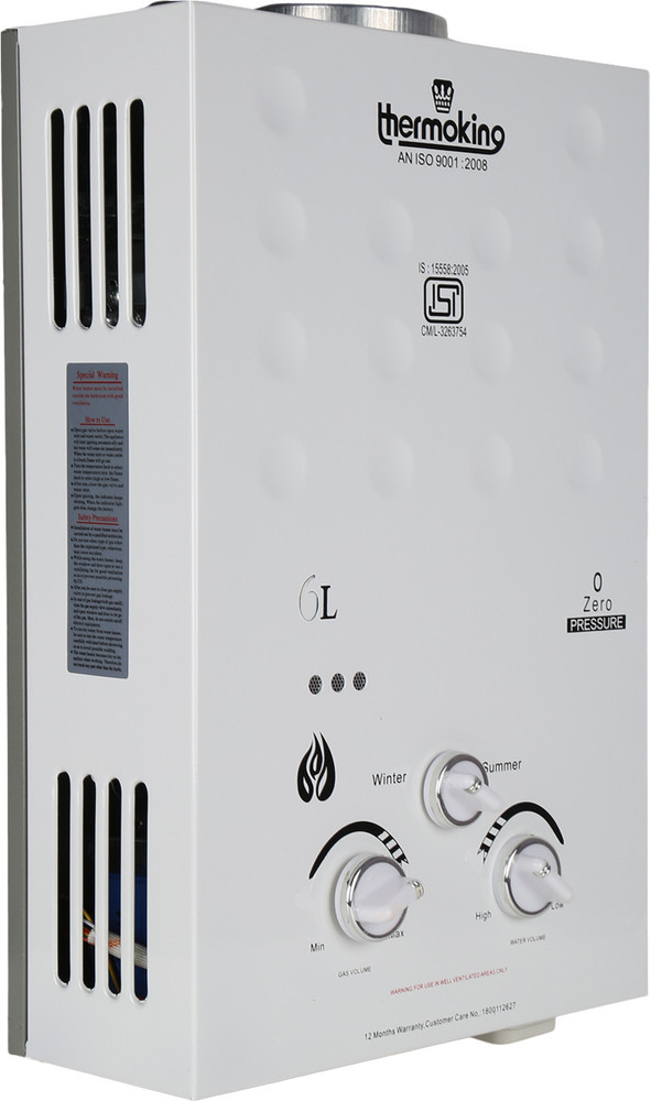 THERMO KING 6 L Gas Water Geyser (Sturdy, White) Price in India - Buy THERMO  KING 6 L Gas Water Geyser (Sturdy, White) online at Flipkart.com
