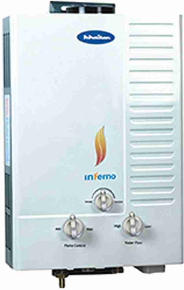 Khaitan 6 L Gas Water Geyser (Inferno, White) Price in India - Buy Khaitan  6 L Gas Water Geyser (Inferno, White) online at Flipkart.com