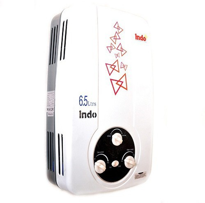 Indo 6.5 L Gas Water Geyser (hot zone, White) Price in India - Buy Indo 6.5  L Gas Water Geyser (hot zone, White) online at Flipkart.com