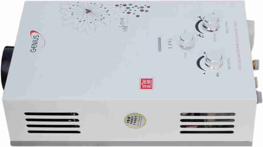 Genius 6 L Gas Water Geyser (6L GB2 ECO GREEN MINI, White) Price in India -  Buy Genius 6 L Gas Water Geyser (6L GB2 ECO GREEN MINI, White) online at  Flipkart.com