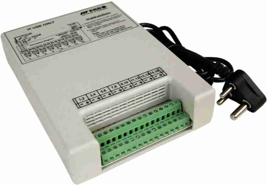 ERD 16 CHANNEL SMPS for CCTV LP 116 Worldwide Adaptor White