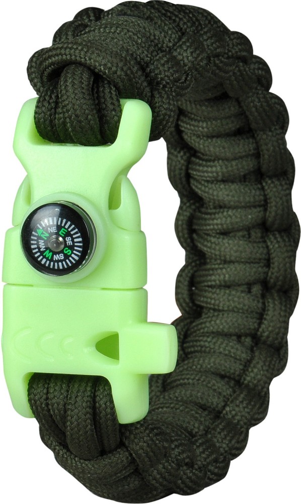 Buy Survival Paracord Bracelet - Emergency Gear Kit with SOS LED Light, 550  Grade, Adjustable, Multitools, Fire Starter, Compass, and Whistle - Set of  2 Online at desertcartINDIA