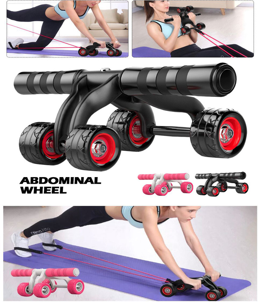 NR CREATION 4 WHEEL POWER ABDOMINAL ROLLER AB WORKOUT ROLLER AB