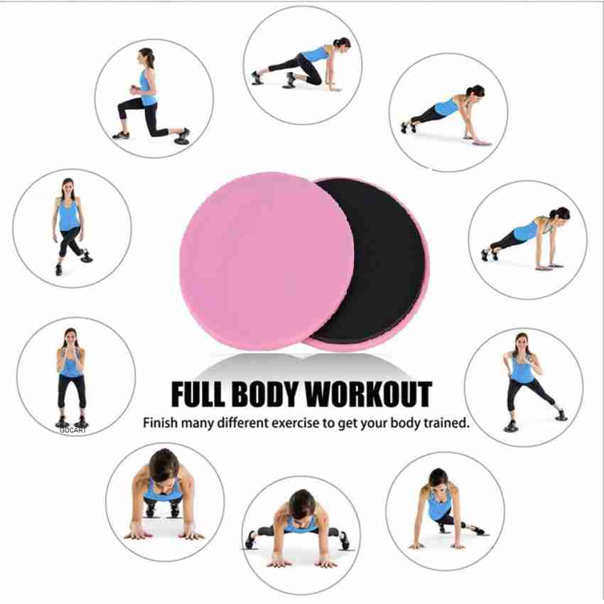 1 Pair Exercise Sliders Discs Oval Abdominal Glutes sliders workout core  sliders for for Gliding Disc Exercise Yoga Fitness Training Gliding  Equipment 