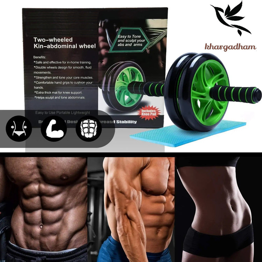 Khargadham Double wheeled Ab Abdominal Cross fit Gym Equipment for Body Building Fitness Ab Exerciser Buy Khargadham Double wheeled Ab Abdominal Cross fit Gym Equipment for Body Building Fitness Ab Ex...