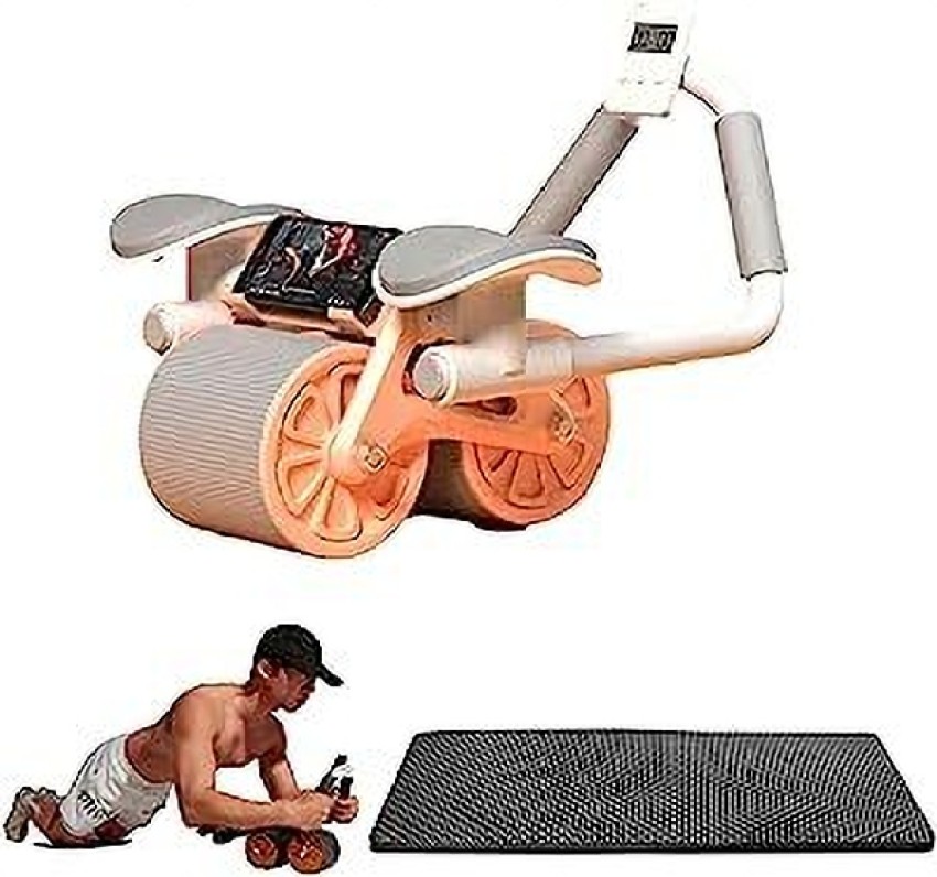 Breewell® Ab Roller Wheel Exercise with Elbow Support, Automatic Rebound  Abdominal Wheel,Double Wheel Ab Roller Equipment for Core Workout for Home  Gym Fitness, Yoga & Pilates Exercises (Multi color) : : Sports