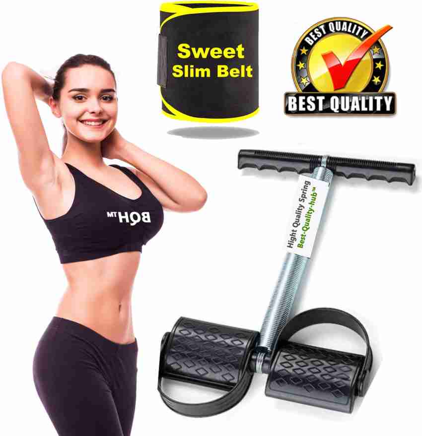 Best-Quality-Hub Tummy Trimmer with Sweat Belt ab exerciser combo