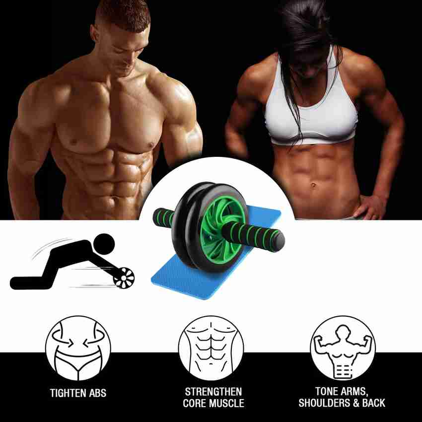 Manogyam Double wheeled dominal Cross fit Gym Equipment for Body Building Fitness Ab Exerciser Buy Manogyam Double wheeled dominal Cross fit Gym Equipment for Body Building Fitness Ab Exerciser Online...