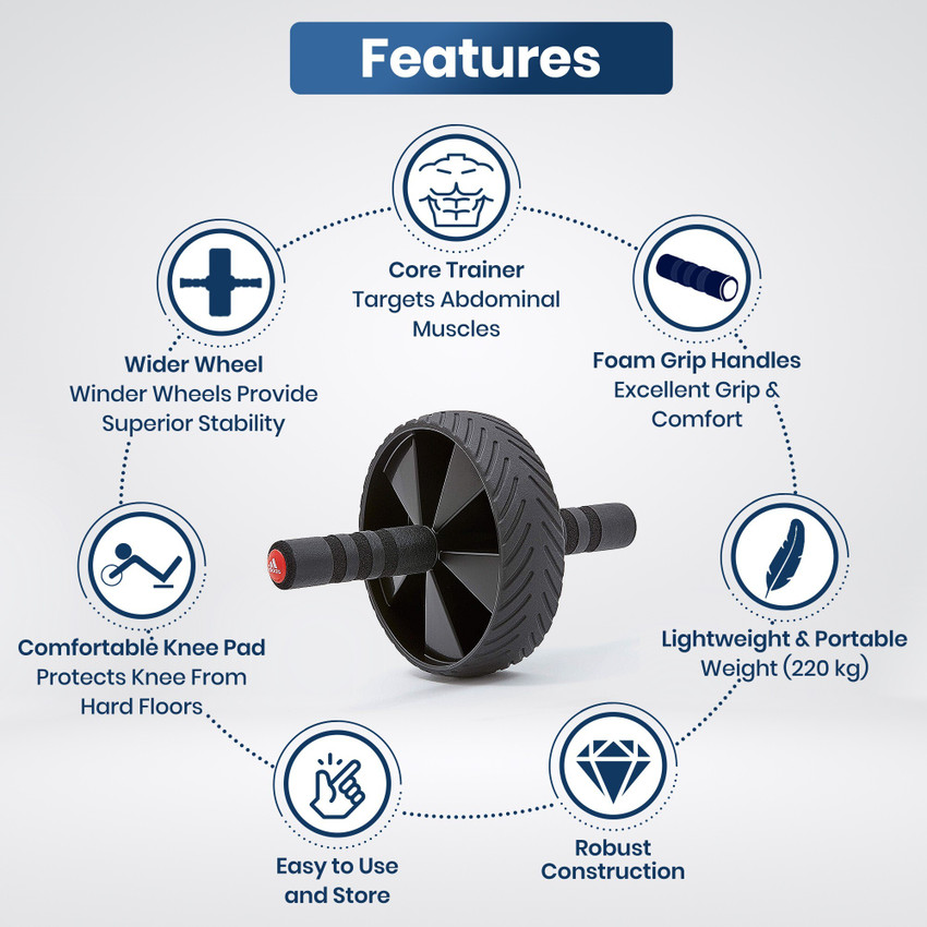 Dr. Trust USA ABS Builder Wheel Abdominal Exercise Gym Workout Equipment Ab Exerciser Buy Dr. Trust USA ABS Builder Wheel Abdominal Exercise Gym Workout Equipment Ab Exerciser Online at Best Prices