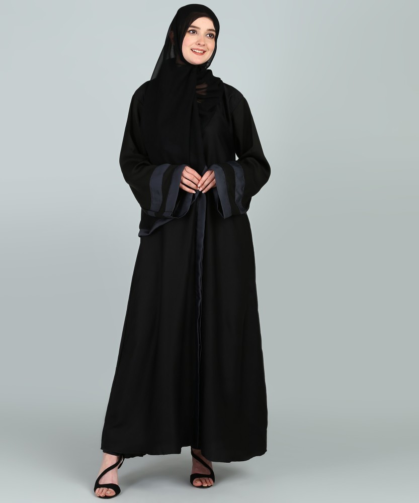 BROKE BRAND Nida Matte Solid Abaya With Hijab Price in India Buy BROKE BRAND Nida Matte Solid Abaya With Hijab online at Flipkart