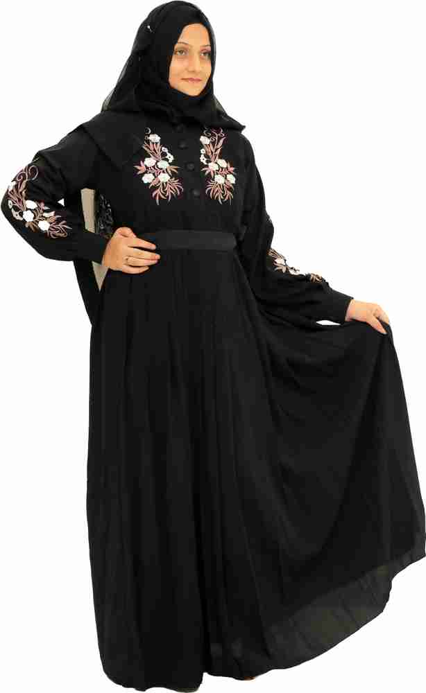 fmfashionhouse Polyester Self Design Burqa With Hijab Price in India Buy fmfashionhouse Polyester Self Design Burqa With Hijab online at Flipkart