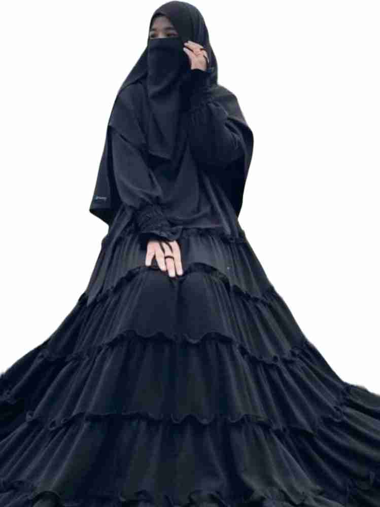 Dubai Collection Polyester Self Design Burqa With Hijab Price in India Buy Dubai Collection Polyester Self Design Burqa With Hijab online at Flipkart