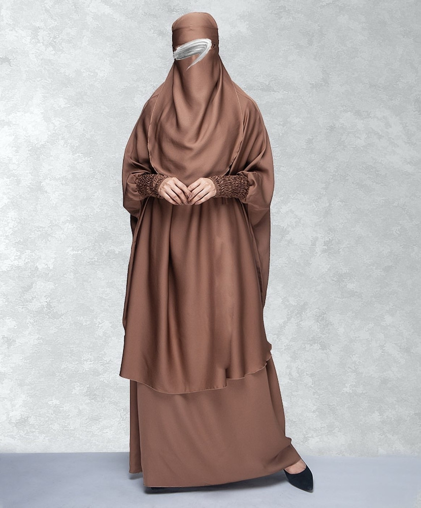 Emaan Outfit Nida Matte Self Design Solid Abaya With Hijab Price in India Buy Emaan Outfit Nida Matte Self Design Solid Abaya With Hijab online at Flipkart