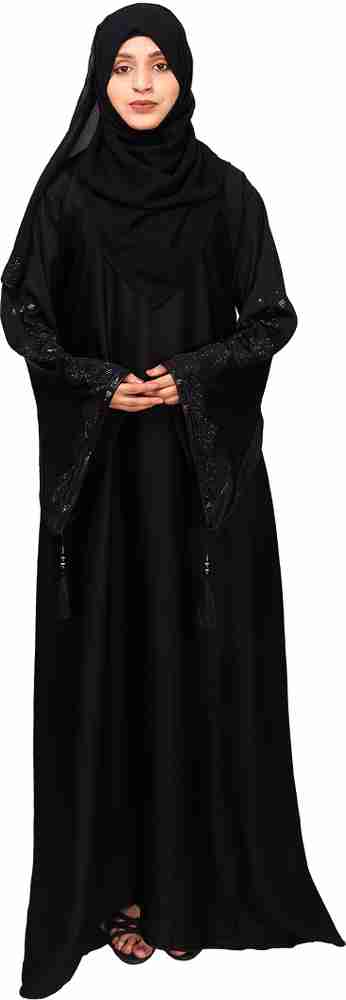 DUA ABAYA Fancy Stylish Abaya Burqa Umbrella Sleeves Diamond work