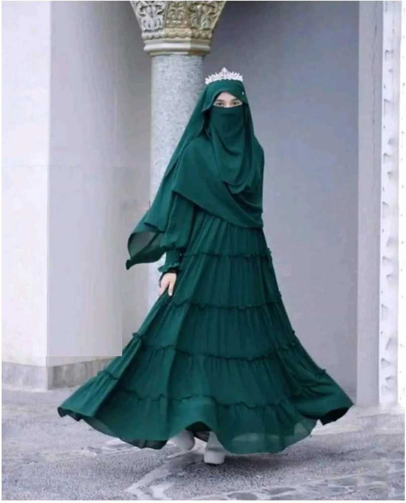 maabaya Polyester Solid Abaya With Hijab Price in India Buy maabaya Polyester Solid Abaya With Hijab online at Flipkart
