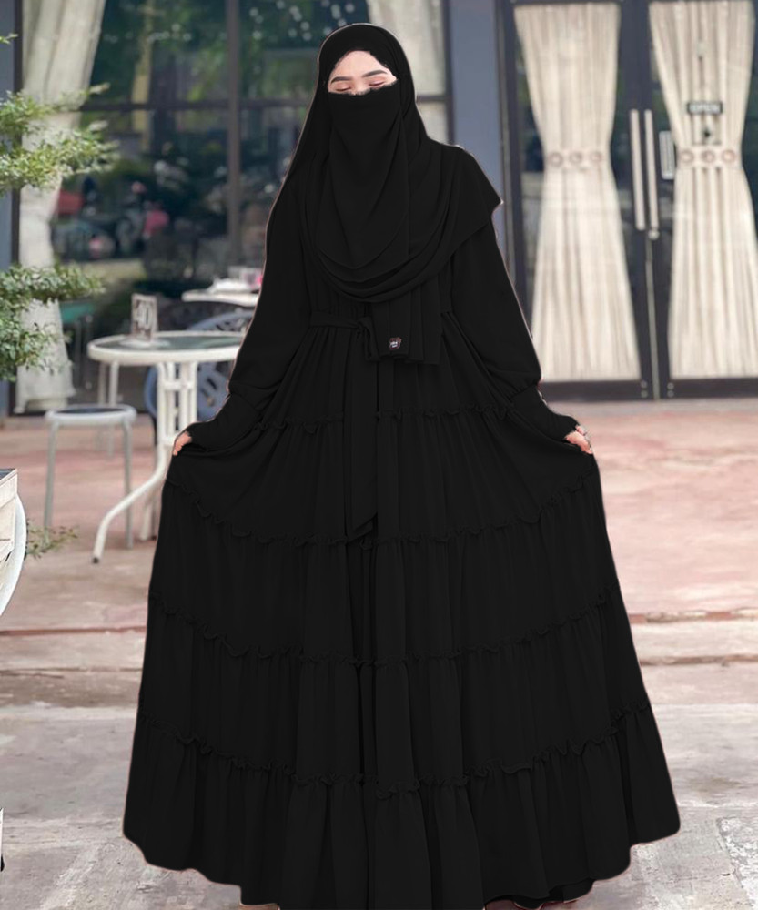 Dubai Collection Cotton Blend Solid Burqa With Hijab Price in India Buy Dubai Collection Cotton Blend Solid Burqa With Hijab online at Flipkart