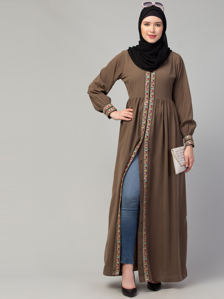 Girls open abaya best sale