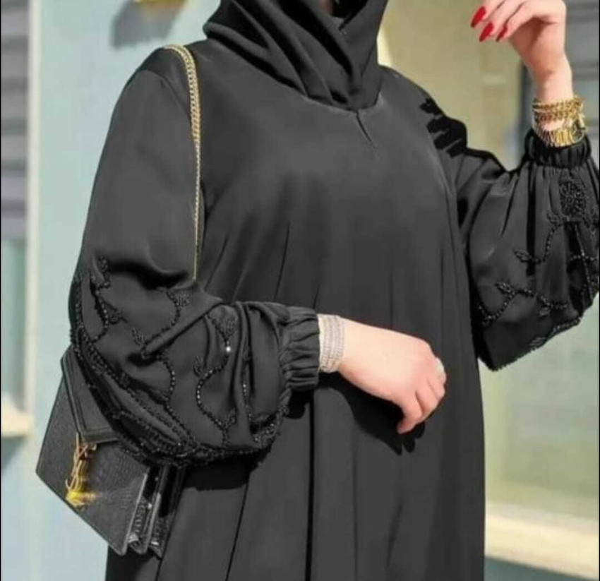 AAFASHIONHOUSE Nida Matte Self Design Burqa With Hijab Price in India Buy AAFASHIONHOUSE Nida Matte Self Design Burqa With Hijab online at Flipkart