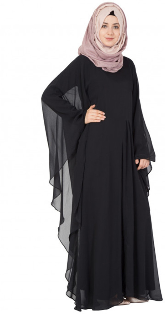 TRUERISE Stylish Dubai Black Kaftan Dupatta for girls women 52