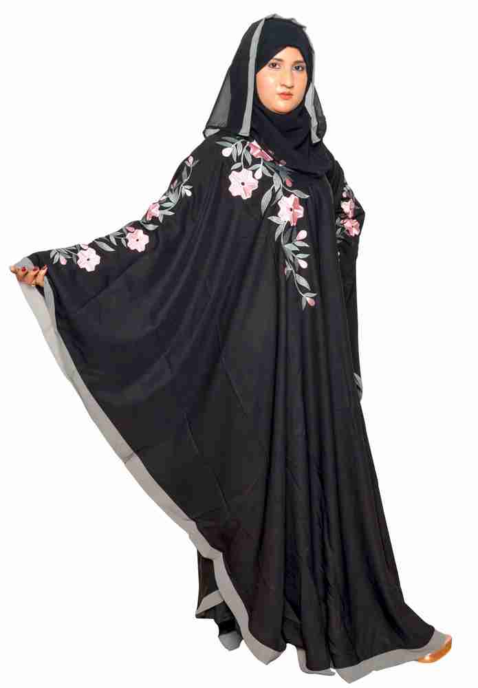 Abaya top flower design