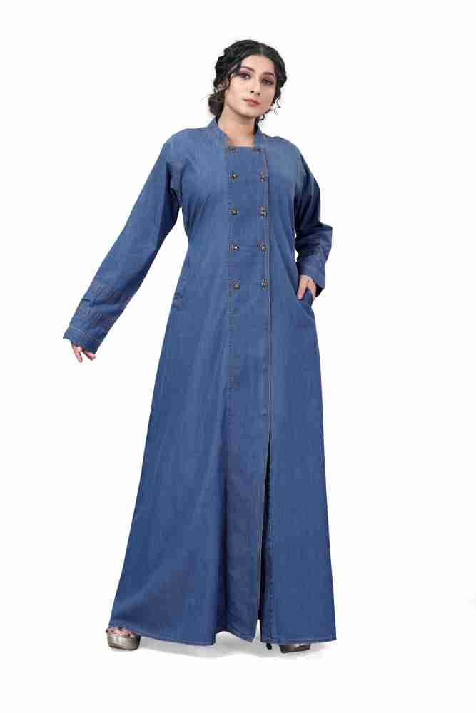 New design denim outlet abaya