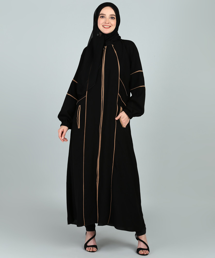 BROKE BRAND Nida Matte Solid Abaya With Hijab Price in India Buy BROKE BRAND Nida Matte Solid Abaya With Hijab online at Flipkart