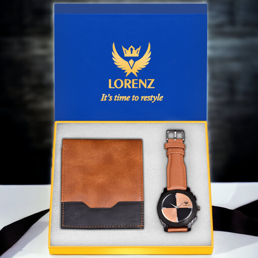 Lorenz watch and wallet combo top