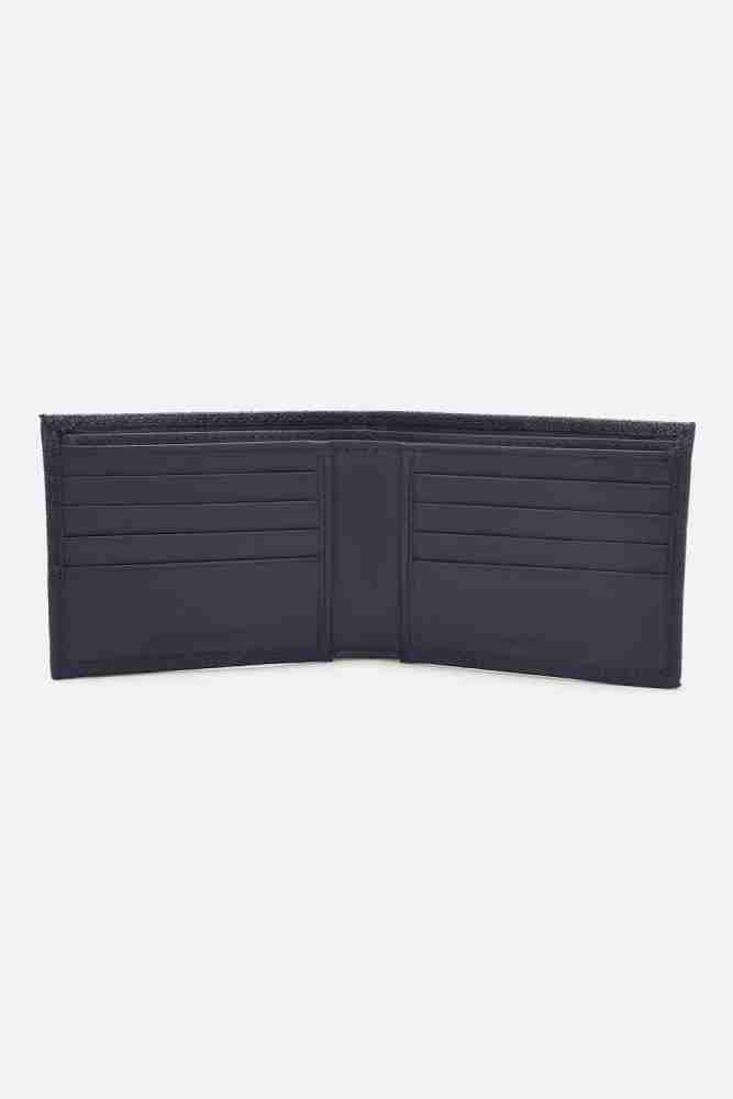 Buy Louis Philippe Men Blue Leather Bi-Fold Wallet Online at Low