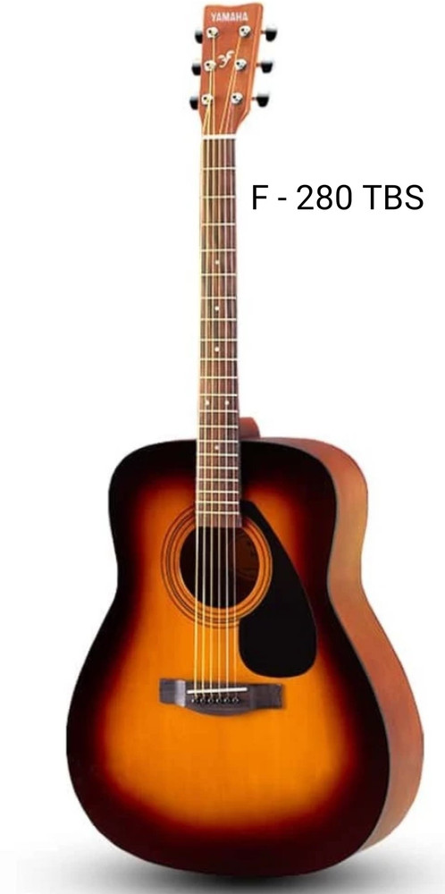 YAMAHA F - 280 TBS WITH COVER , BELT , STRING SET , CAPO , PICK 